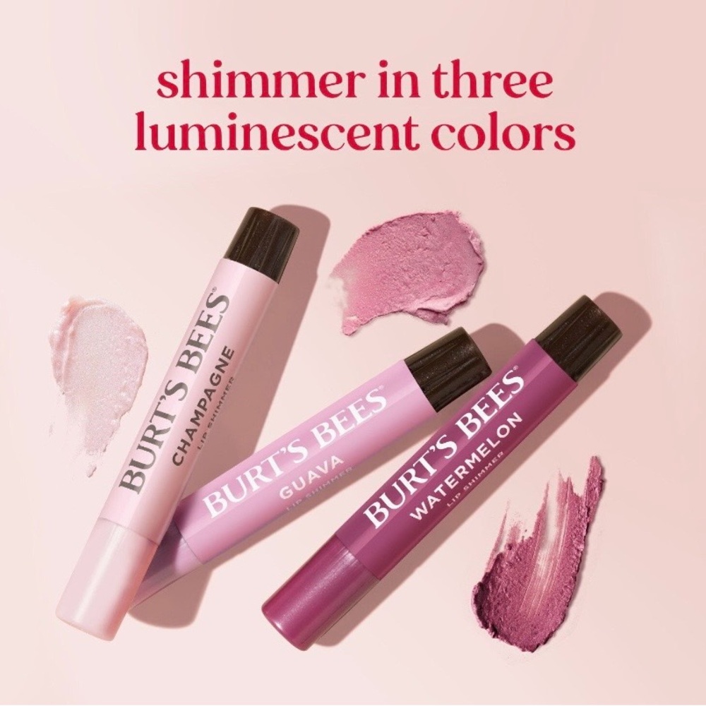 Burt's Bees Lip Shimmer Trio | Clean Ingredients Give You a Fresh Look - Picture 5 of 11